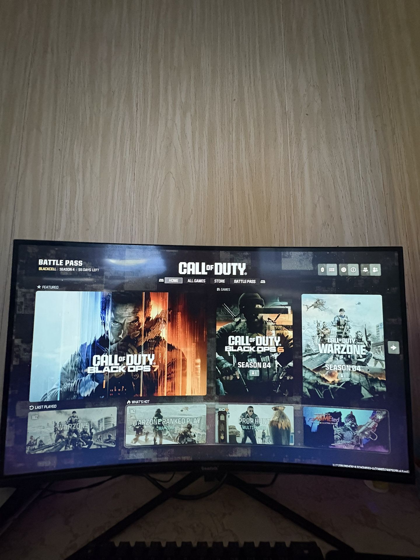 Gaming Monitor Curved 144 Hz