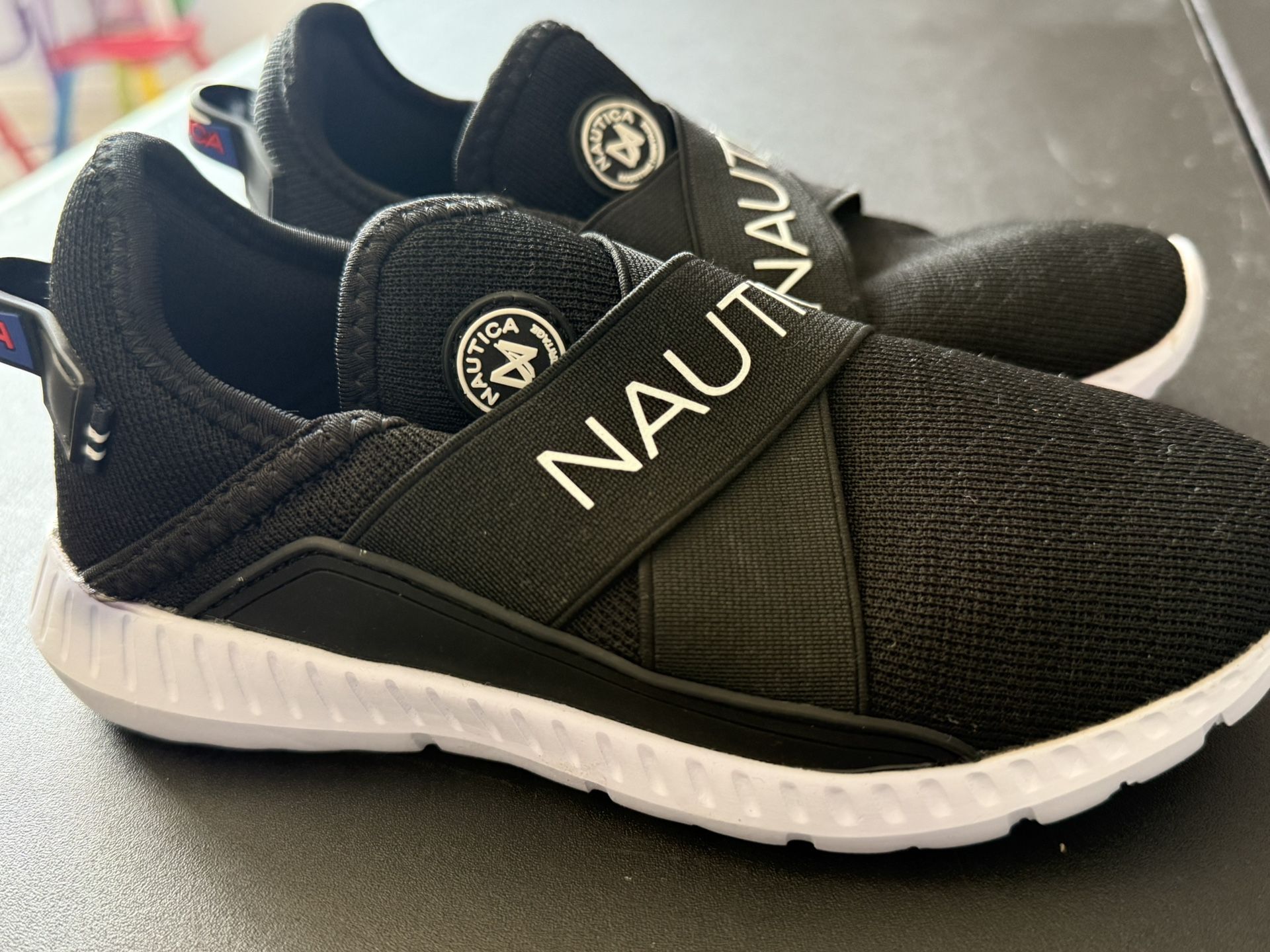 Nautica Kids Black and White Sneakers