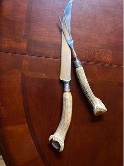 Royal brand cutlery, antler handle