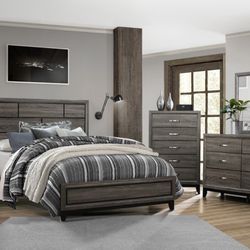 4 Pc Queen Bedroom Set No Credit Needed $10 Down 