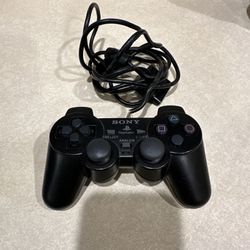 Official Sony PS2 PlayStation 2 Black DualShock 2 Controller Tested and Working