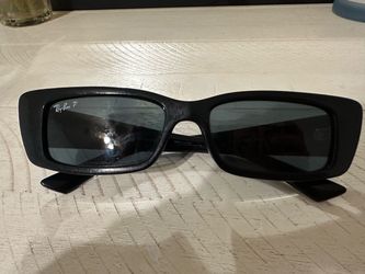 Ray-Ban Polarized Sunglasses Black Rectangular Frame