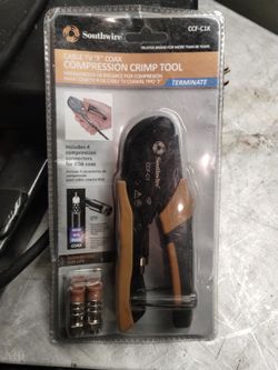 Southwire Cable TV "F" Coax Compression Crimp Tool