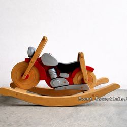 BOOK your Vintage Antique Wooden Rocker Motorcycle Baby Prop Decor