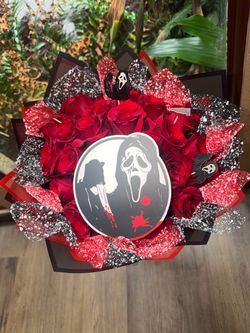 Scream Halloween spooky bouquets