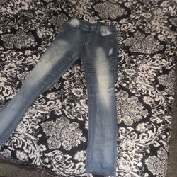 Faded Blue Slim Fit Jeans