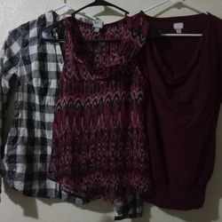 Three Converse All Star shirts