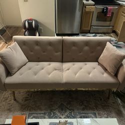 Pink Futon couch