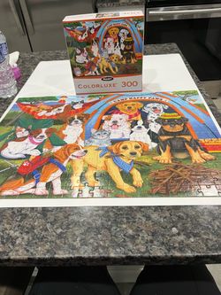 300 piece puppy puzzle