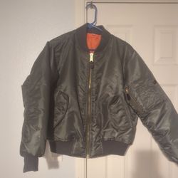 MA-1 Green Bomber Jacket Men's Size XS