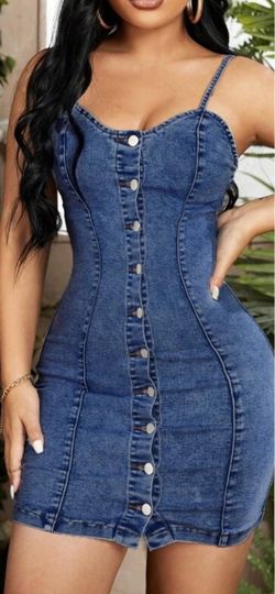 Mini Jean Dress sz medium