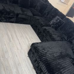 3 Piece Sectional Fuffy Couches 