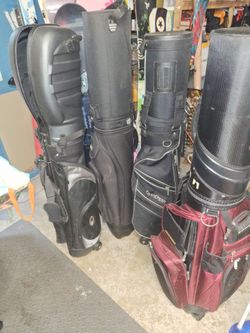 Selection of self contained  travel golf bags 0