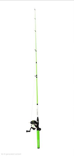Title: Zebco Roam Spincast Fishing Reel & Telescopic Rod Combo - Bright Green / White (6-Foot)