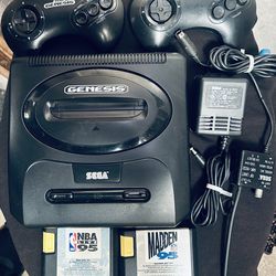 Sega Genesis Game Console  With Games Included