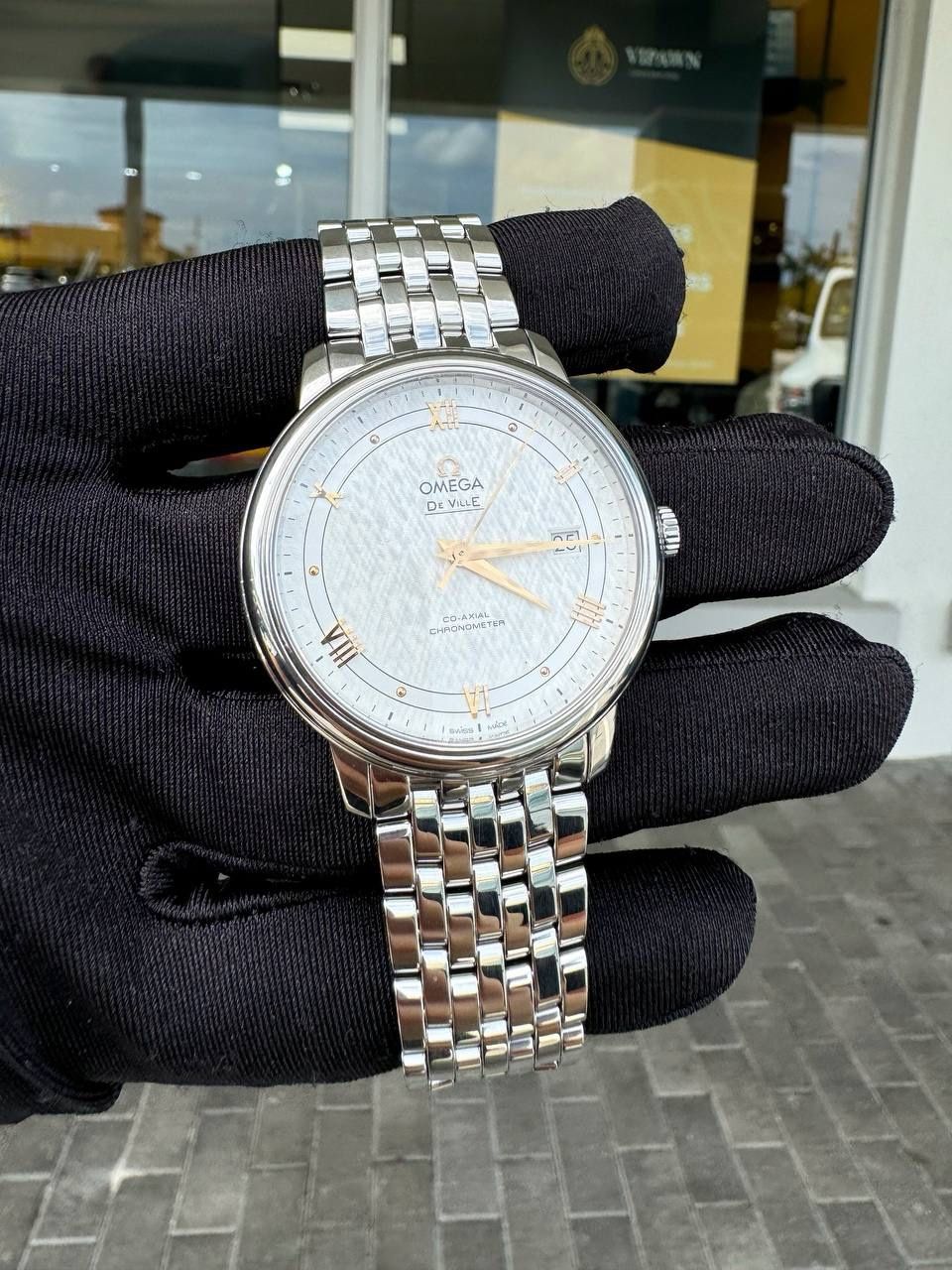 Omega De Ville Prestige Co Axial Silver Dial Men's Watch