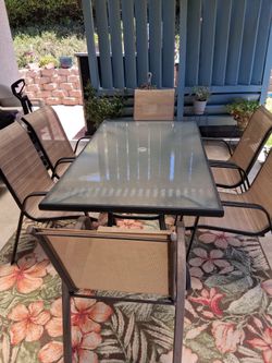 Patio table and chairs