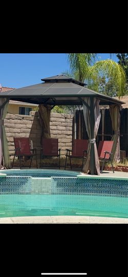 $550 Gazebo in great condition great for the summer good shade pool w screen cover