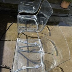 IKEA Acrylic Dining Chairs