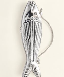 Sculptural Brass Fish Handbag / Clutch – Made in India NON VIN BRAND. New no tag