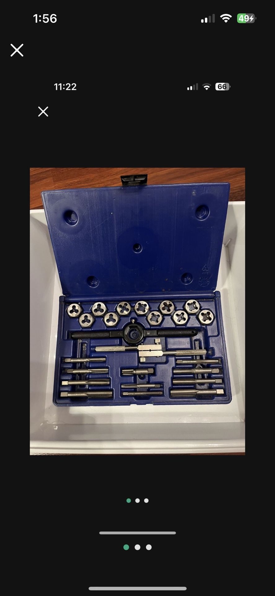 Irwin Hanson 24 Pc Tap & Die Set Fractional Hex