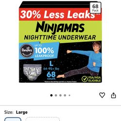 Ninjamas Night Time Underwear For Big Kid