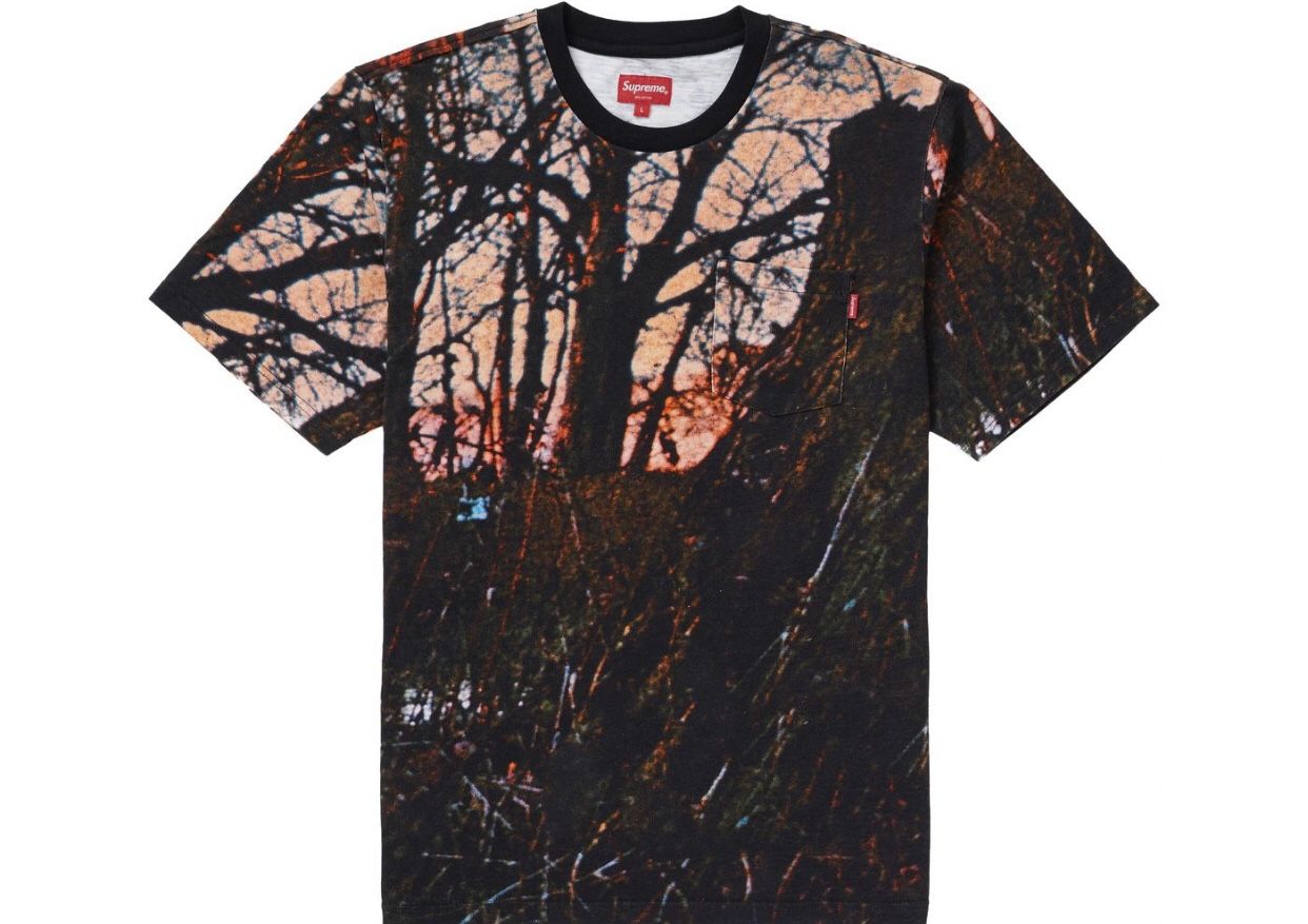 BRAND NEW SUPREME WOODS POCKET TEE SHIRT SIZE MEDIUM MINI BOX LOGO