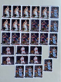 UPDATED *NBA ALL-ROOKIE TEAM, BASKETBALL NET FOILS, & BLACK OUT, GLITTER FOILS, & RAONBOW REFRACTOR  TRADING CARD LOT