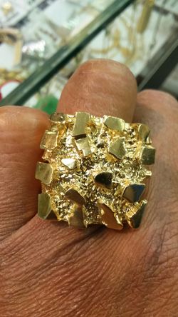 14k gold nuget Ring 30 grams