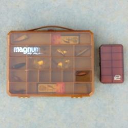 Plano Magnum 1-Sided/Micro 2-Sided Fly Fishing Tackle Boxes  & Lures