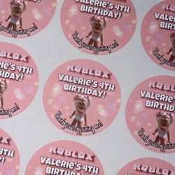 Girl Roblox a Party stickers