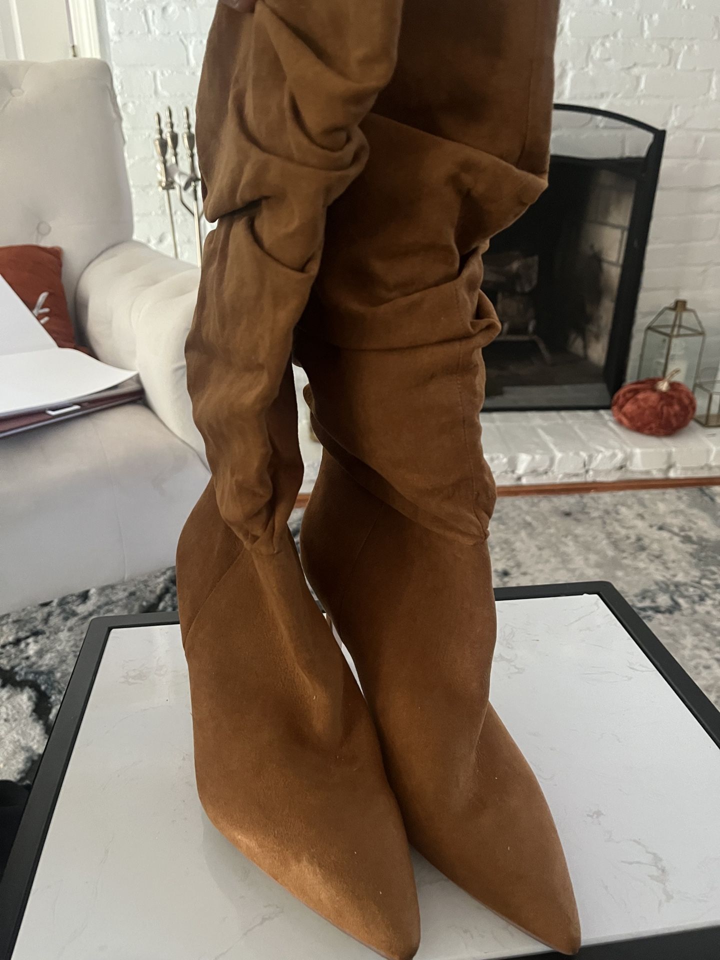 Brown Heeled Boots