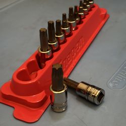 Snap-on Tools 12 pc Combination Drive TORX® Bit Standard Socket Set (T8-T25, T27-T55, T47)