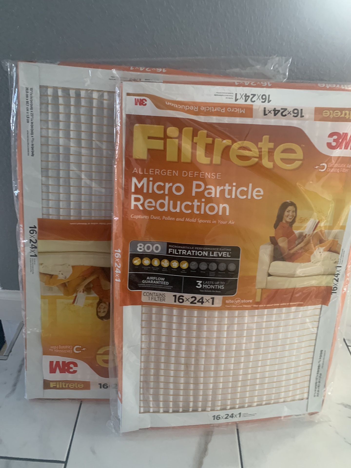 16 X 24 X 1 A/C Filters $5 For Both 