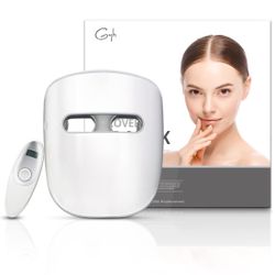 GYH LED Facial Mask, Red Light Mask for Face, FSA/HSA Eligible, High Dose Red LED Mask, Infrared Light and Blue LED Mask, Skin Care, Anti-Aging, Cloud