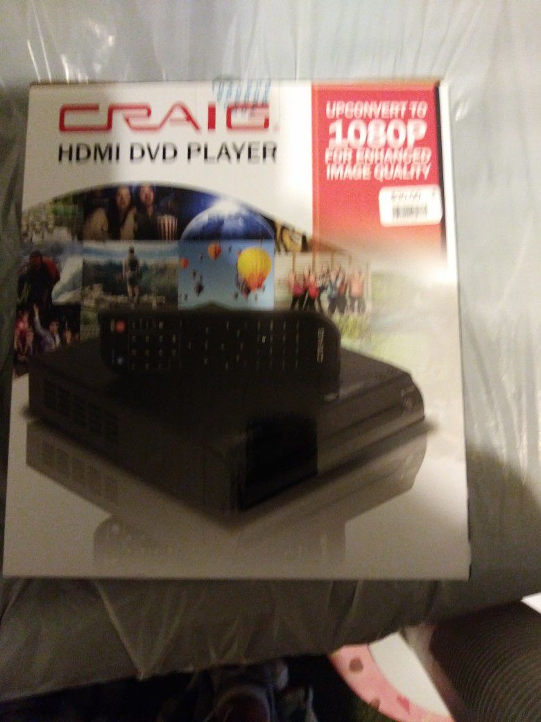 Brand new still in the box with everything, A Craig HDMI DVD Player for $30.00 firm , only serious inquiries please!!