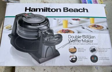 Hamilton Beach Double Belgian Waffle Maker
