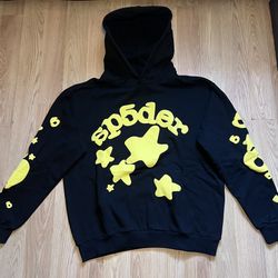 *New*  Black & Yellow Sp5der Hoodie