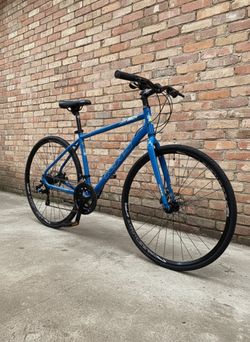 NEW 2025 MEDIUM KHS VITAMIN A BLUE 14 SPEED FITNESS HYBRID BIKE