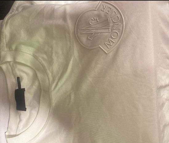 ALL WHITE 2XL MONCLER SHIRT