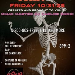 Free Halloween Party In Miami Springs Hole 19 Scratch  Kitchen And Bar Happening Tomorrow Friday 10/31/25 From 8pm-2am - Free Entrance & Free Parking 