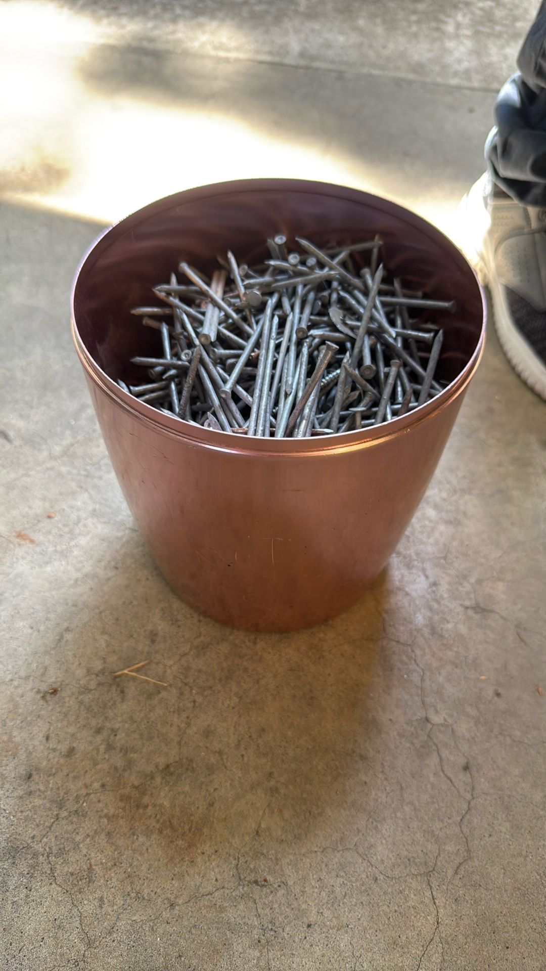 bucket of nails