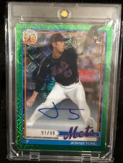 Jonah Tong Green Silver Pack Auto /99