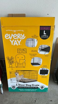 Free dog crate and dog bath