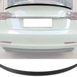 17-23 Tesla Model 3 OE Style Rear Trunk Spoiler Matte Black