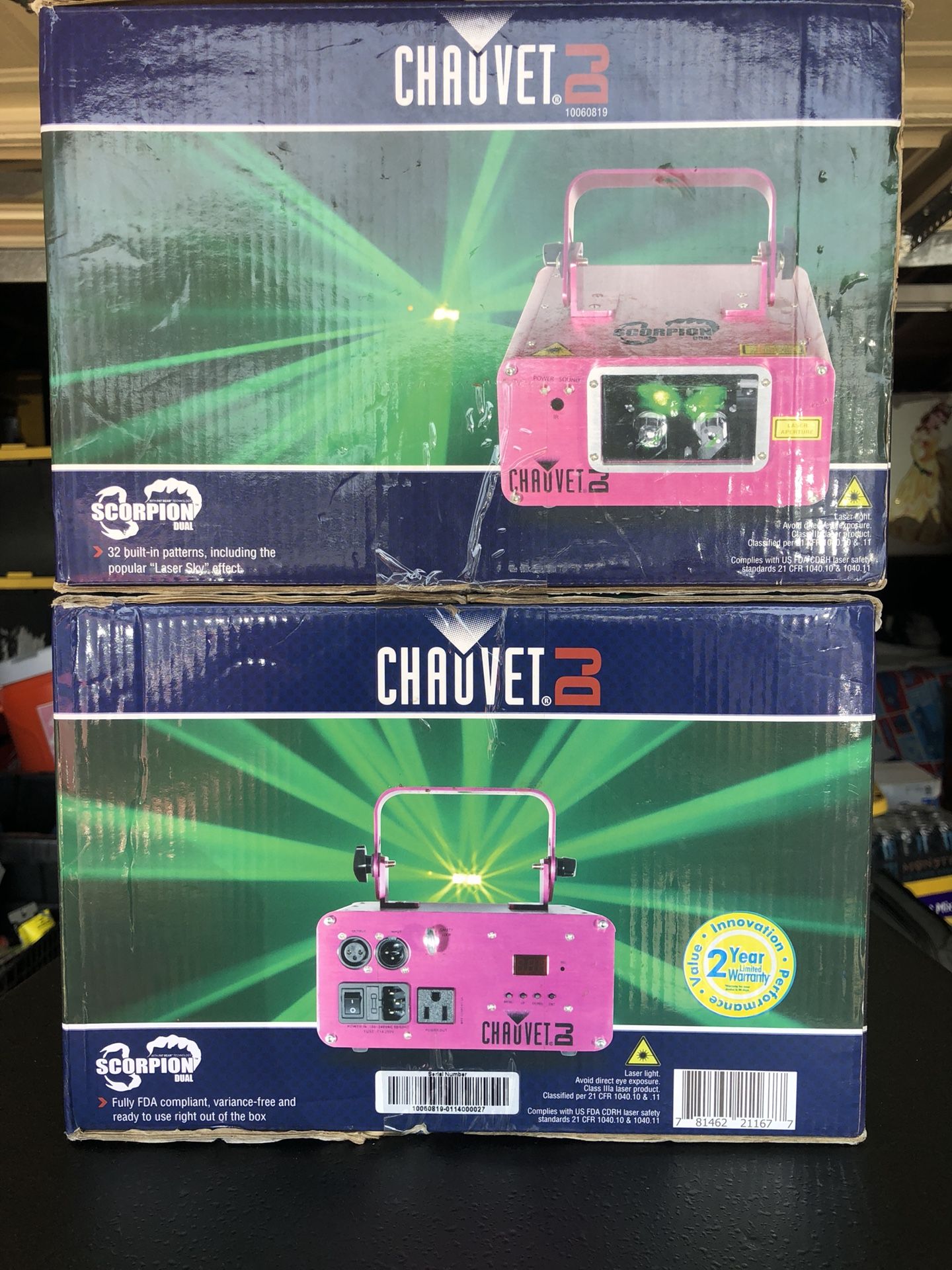 Chauvet scorpion dual laser