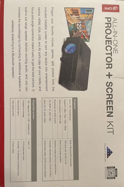 Projector And Screen Kit
