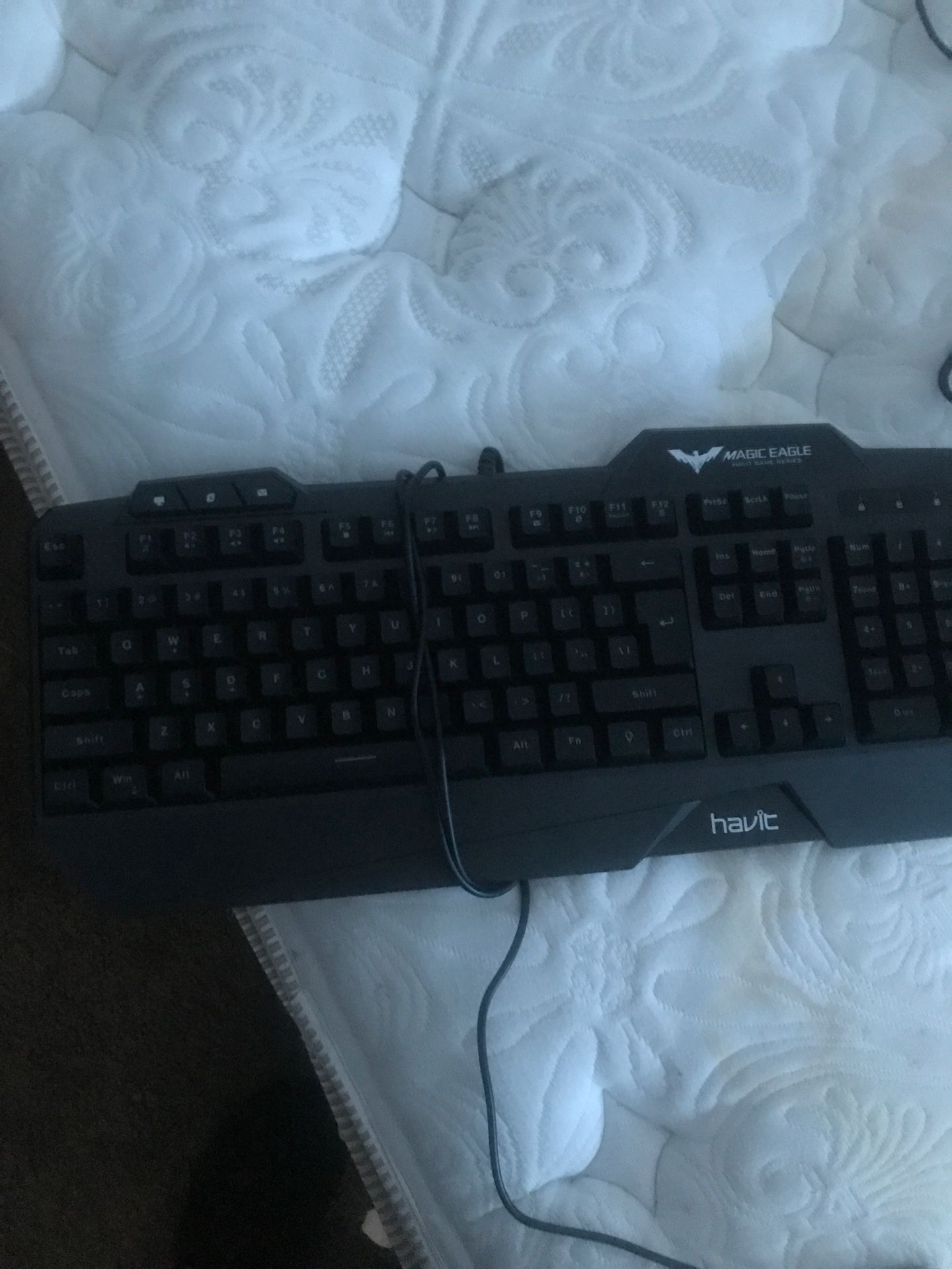 Gaming keyboard and gaming mouse