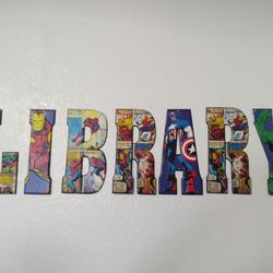 Marvel Printed Metal Letters