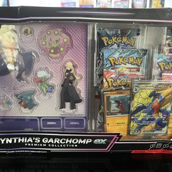 Cynthia’s garchomp ex premium collection pokemon see description